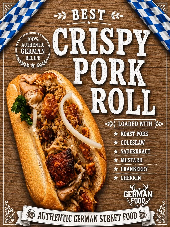 Crispy Pork Knuckle Roll