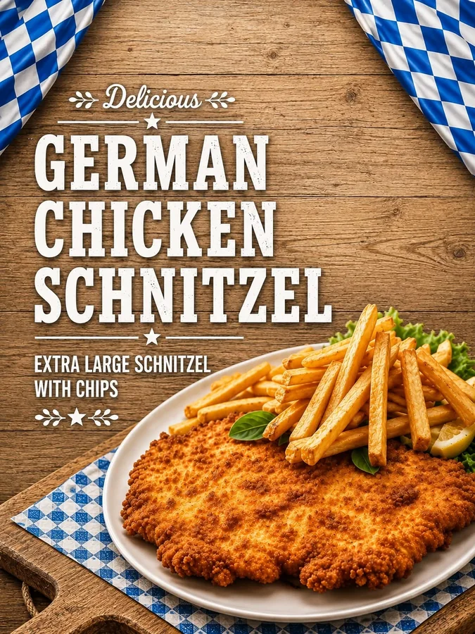 XL Chicken Schnitzel Meal